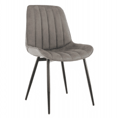 Židle HAZAL - světle šedá/černá