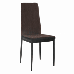 Jídelní židle ENRA - tmavohnědá/černá