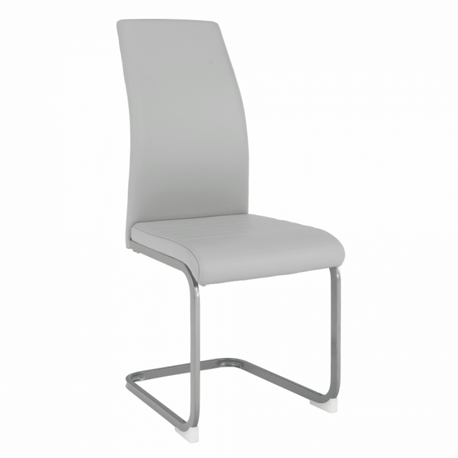 Levně Tempo Kondela Jídelní židle NOBATA - světle šedá/šedá + kupón KONDELA10 na okamžitou slevu 3% (kupón uplatníte v košíku)