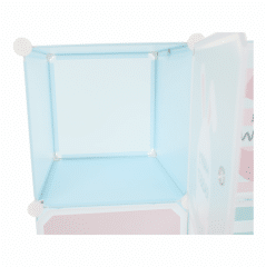 Dětská modulární skříň FRIN - modrá/dětský vzor č.4