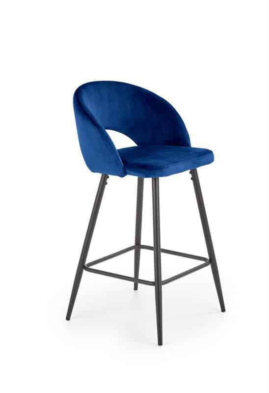 Levně Halmar Barová židle H96 - modrá
