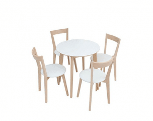 Jídelní židle IKKA, bílá/dub sonoma č.4