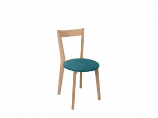 Jídelní židle IKKA, dub sonoma/tyrkysová
