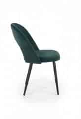 K384 krzesło ciemny zielony / czarny (1p=4szt)