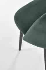K384 krzesło ciemny zielony / czarny (1p=4szt)