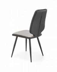 K424 krzesło popielaty/czarny