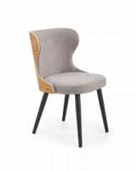 Jídelní židle K452 - šedá/dub