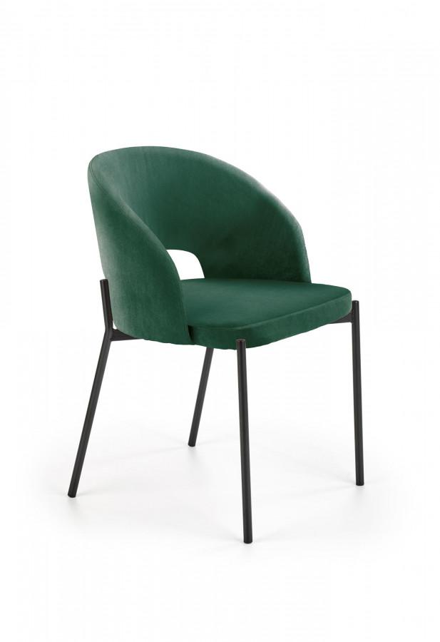 Halmar Jídelní židle K455 - tmavě zelená