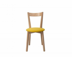 Jídelní židle IKKA, dub sonoma/žlutá č.2