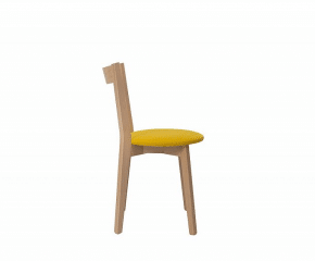 Jídelní židle IKKA, dub sonoma/žlutá č.3