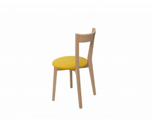 Jídelní židle IKKA, dub sonoma/žlutá č.4