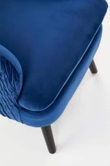 RAVEL fotel wypoczynkowy granatowy / czarny