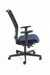 GULIETTA fotel gabinetowy, oparcie - siatka, siedzisko - czarny / niebieski - ERF6026