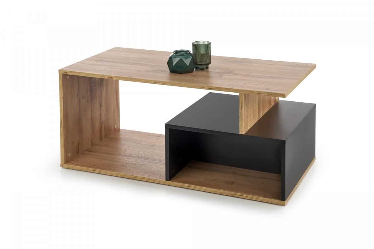 Halmar Konferenční stolek COMBO - dub wotan/černá