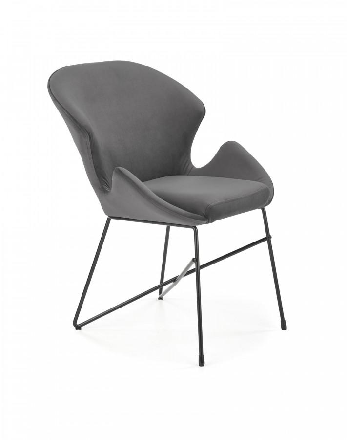 Halmar Jídelní židle K458 - šedá