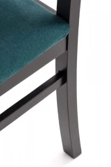 SYLWEK1 krzesło czarny / tap: velvet Monolith 37 (ciemny zielony) (1p=2szt)