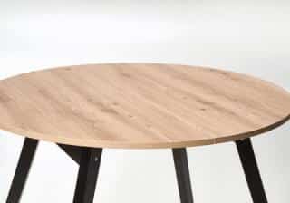 RUBEN stół kolor blat - dąb artisan, nogi - czarny (102-142x102x75 cm) (2p=1szt)