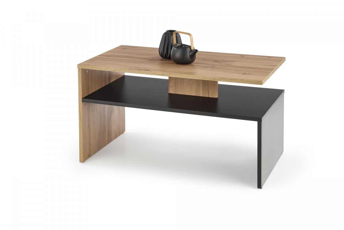 Halmar Konferenční stolek SIGMA - dub wotan/černá