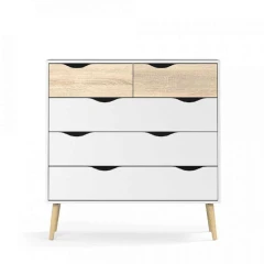 Komoda OSLO 75456 - dub sonoma / bílá