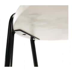 Příruční stolek, mramor/černá, GARSY