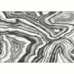 Koberec SINAN 100x150 cm - bílá/černá/vzor