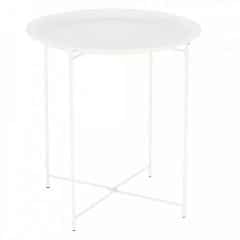 Příruční stolek s odnímatelným tácem RENDER - bílý