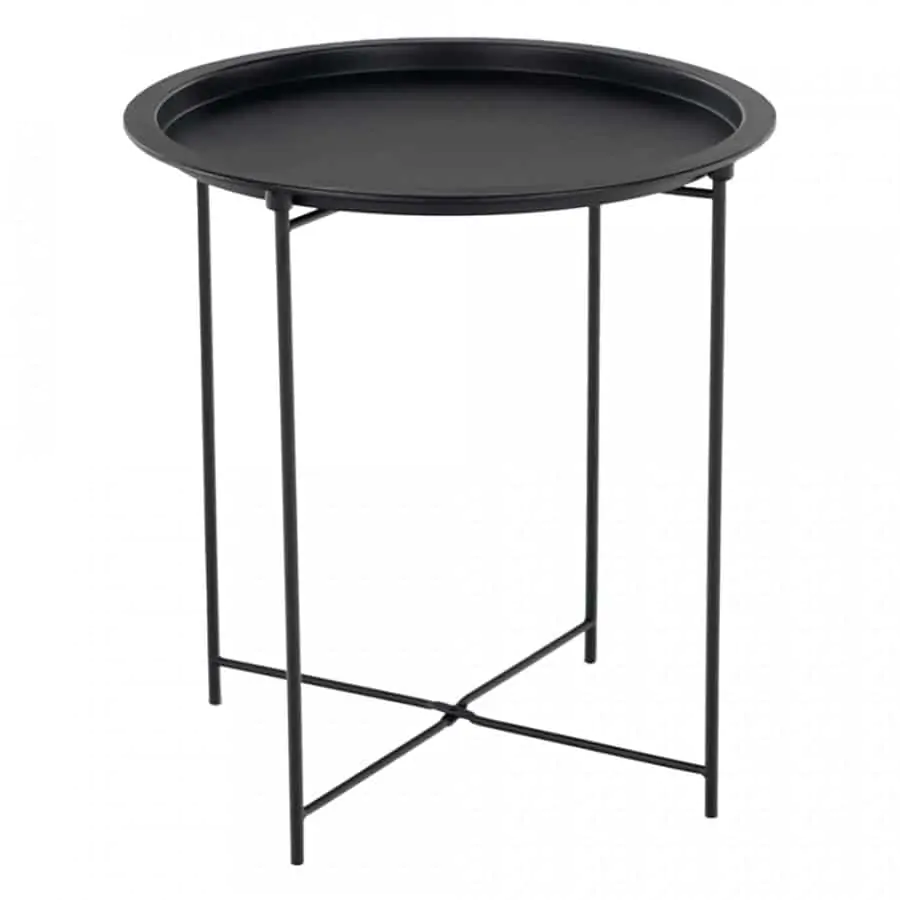 Tempo Kondela Příruční stolek s odnímatelným tácem RENDER - černý