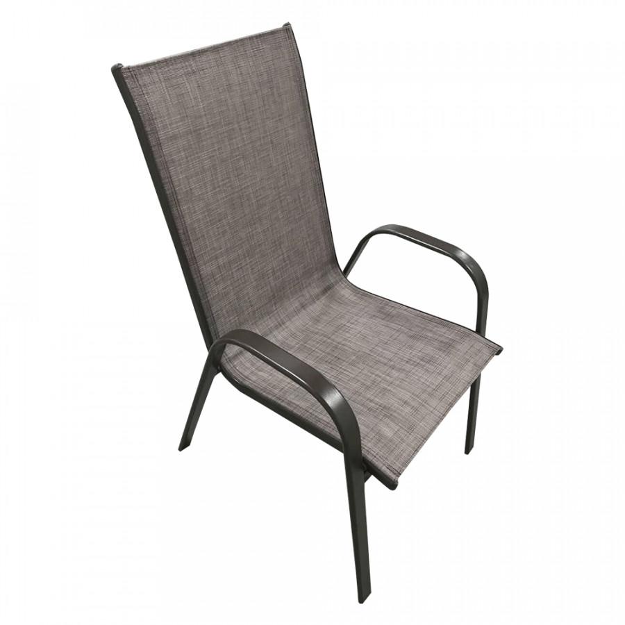 Levně Tempo Kondela Stohovatelná židle ALDERA - hnědý melír/hnědá + kupón KONDELA10 na okamžitou slevu 3% (kupón uplatníte v košíku)