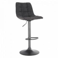 Barová židle LAHELA - šedá / černá