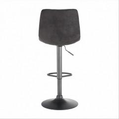 Barová židle, šedá / černá, LAHELA
