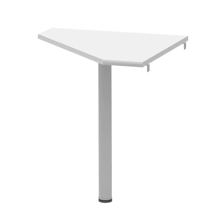 Tempo Kondela Rohový stolek JOHAN 2 NEW 06 - bílá/kov + kupón KONDELA10 na okamžitou slevu 3% (kupón uplatníte v košíku)