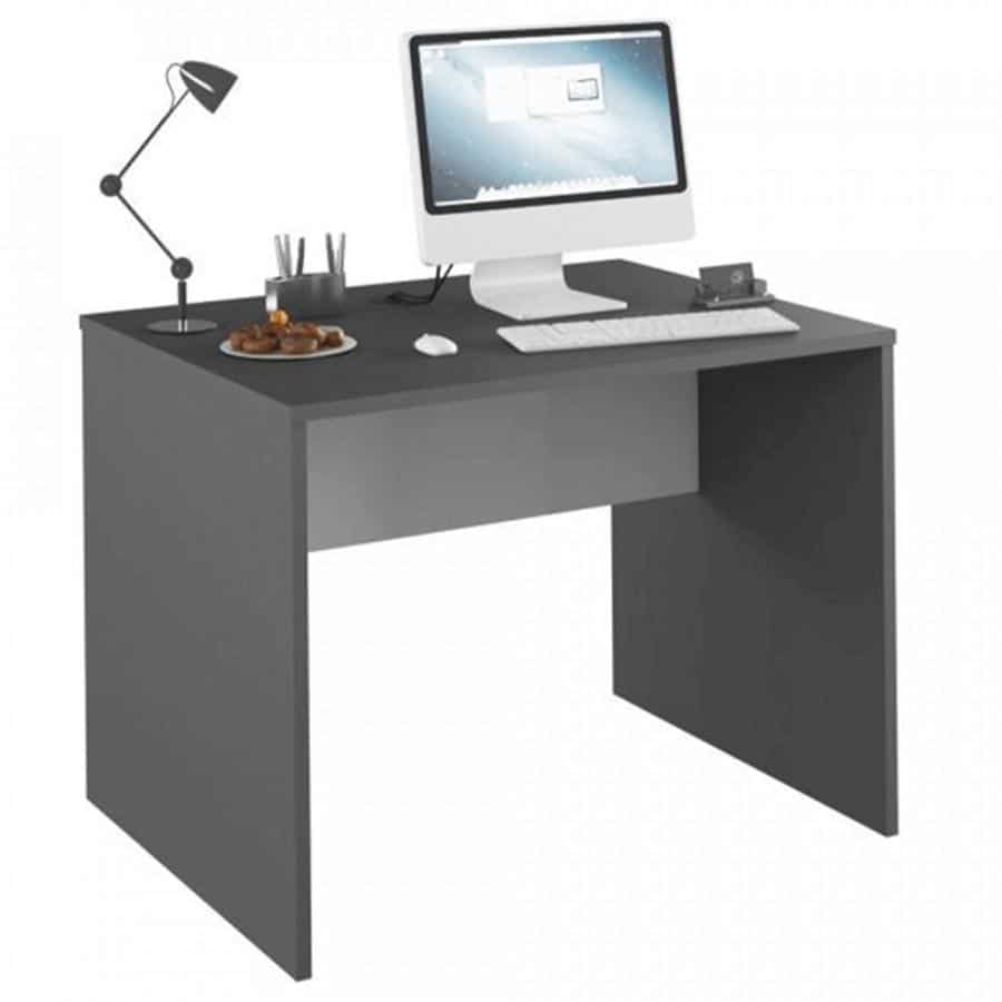 Levně Tempo Kondela PC stůl RIOMA NEW TYP 12 - grafit / bílá + kupón KONDELA10 na okamžitou slevu 3% (kupón uplatníte v košíku)