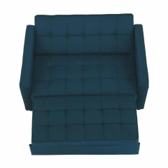 Rozkládací pohovka, tyrkysová, FRENKA BIG BED NEW