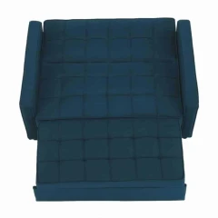 Rozkládací pohovka, tyrkysová, FRENKA BIG BED NEW