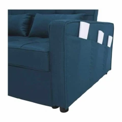 Rozkládací pohovka, tyrkysová, FRENKA BIG BED NEW