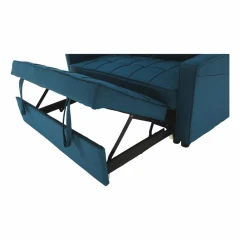 Rozkládací pohovka, tyrkysová, FRENKA BIG BED NEW