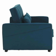 Rozkládací pohovka, tyrkysová, FRENKA BIG BED NEW