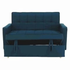 Rozkládací pohovka, tyrkysová, FRENKA BIG BED NEW