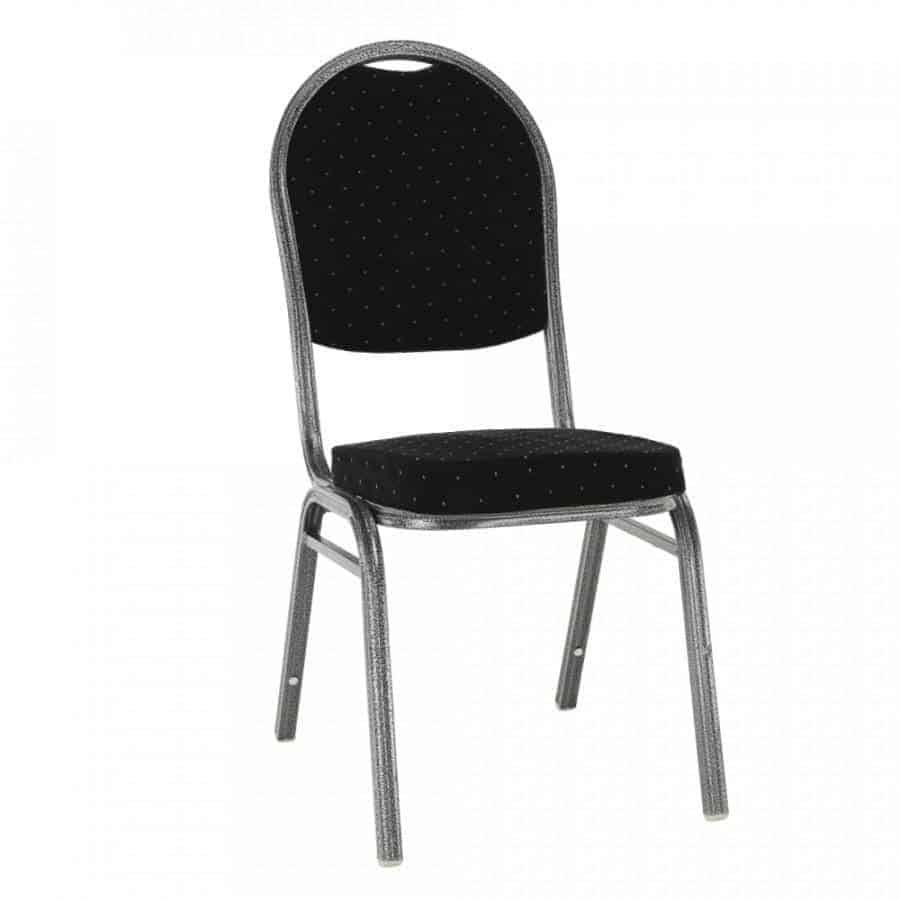 Tempo Kondela Židle JEFF 3 NEW - černá / šedý rám + kupón KONDELA10 na okamžitou slevu 3% (kupón uplatníte v košíku)