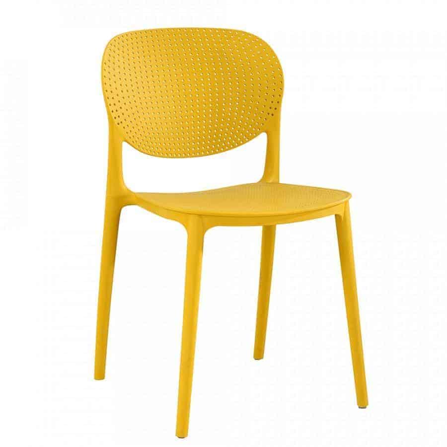Tempo Kondela Stohovatelná židle FEDRA new - žlutá