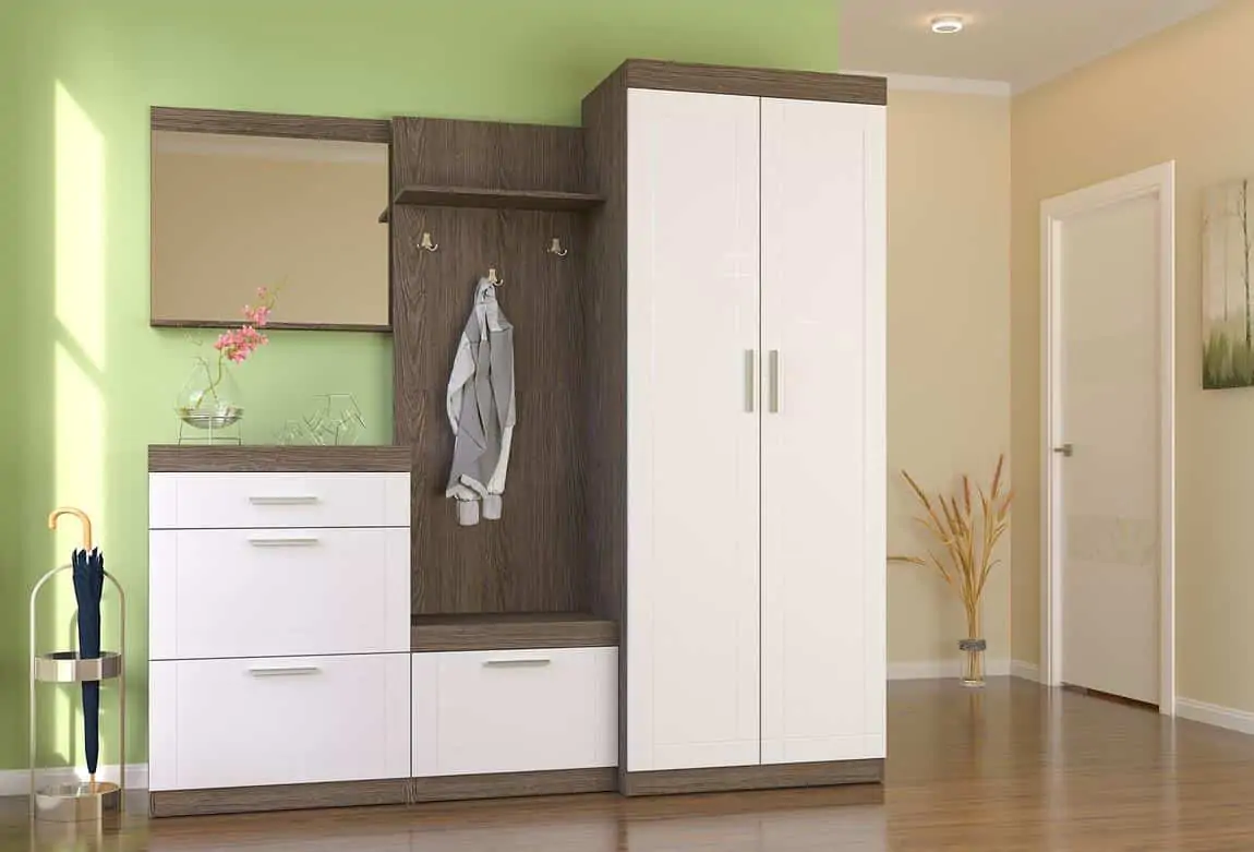 Casarredo Předsíňový SET 1 TENESSI bergamo jilm/bílá lesk