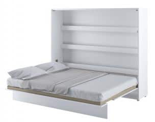 Výklopná postel 160 REBECCA bílá lesk/bílá mat