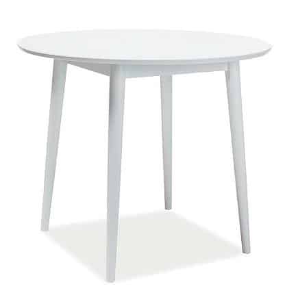 Levně Casarredo Jídelní stůl kulatý LARSON 90x90 cm bílá
