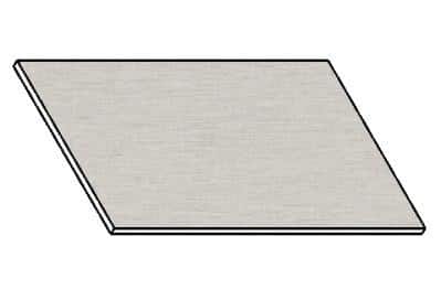 Casarredo Kuchyňská pracovní deska 90 cm – aluminium mat