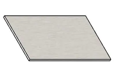 Casarredo Kuchyňská pracovní deska 90 cm – aluminium mat