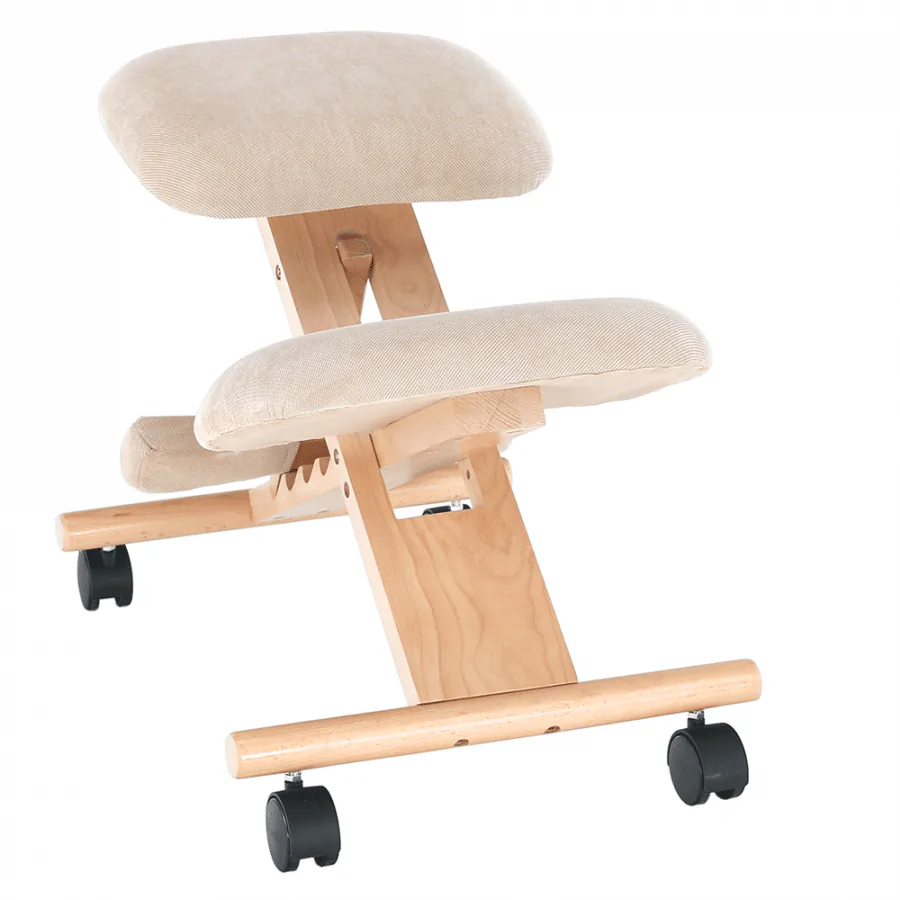 Ergonomická klekačkaGROCO - krémová/buk