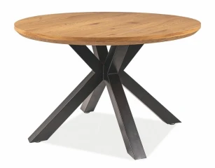 Jídelní stůl RITMO 120 dub/černá mat