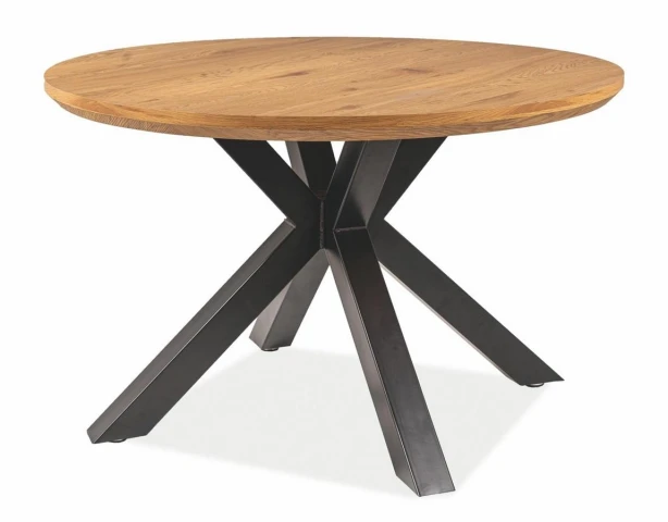 Jídelní stůl RITMO 120 - dub/černá mat