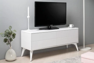 Televizní stolek SCOPE – bílá lesk