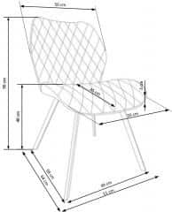 Jídelní židle K360 - hořčicová č.5